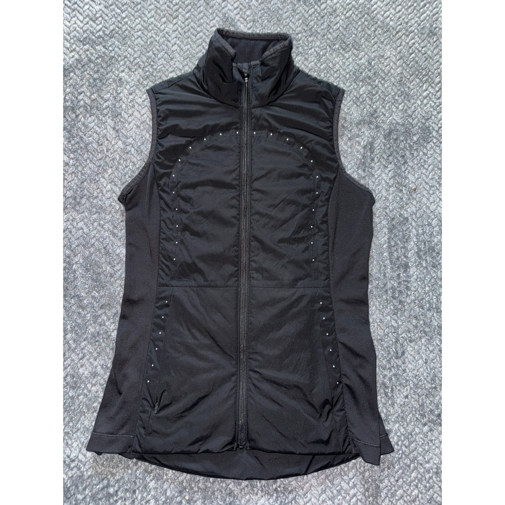 LULULEMON Women's Run For Cold Full Zip Pocket Vest Jacket Size 6